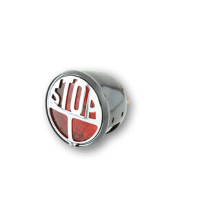 Piloto trasero LED HIGHSIDER smart Stop - cristal rojo - homologado E - 1 pieza
