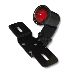 Piloto trasero con portamatrícula LED HIGHSIDER smart Old School Type 3 - cristal rojo - homologado E - 1 pieza
