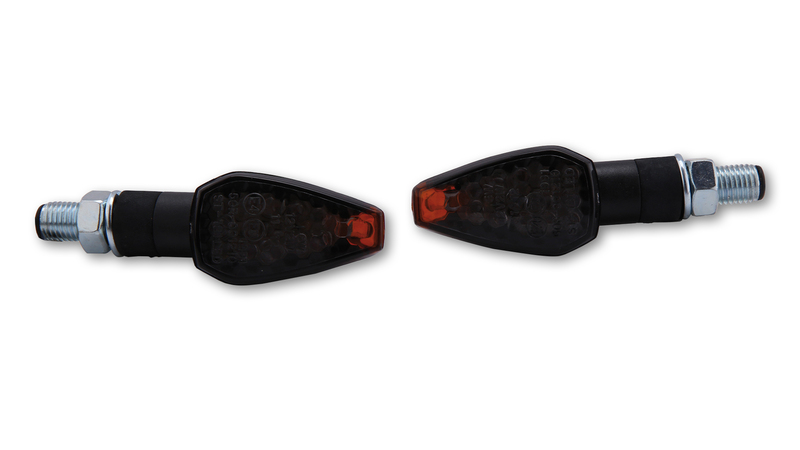 Intermitente LED HIGHSIDER smart Peak - cristal ahumado - homologado E - Pareja