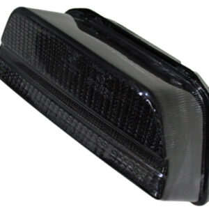 Piloto trasero LED HIGHSIDER smart estilo Kawasaki - cristal ahumado - homologado E - 1 pieza
