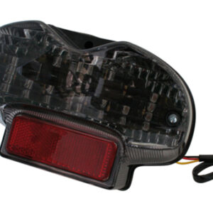 Piloto trasero LED HIGHSIDER smart estilo Suzuki - cristal ahumado - homologado E - 1 pieza
