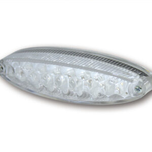 Piloto trasero LED HIGHSIDER smart Number1 con luz de matrícula - transparente - 1 pieza