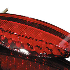 Piloto trasero LED HIGHSIDER smart Number1 con luz de matrícula - rojo - 1 pieza