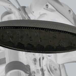 Piloto trasero LED HIGHSIDER smart Number1 con luz de matrícula - ahumado - 1 pieza