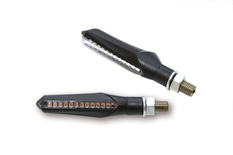 Intermitente secuencial LED HIGHSIDER smart Run - cristal ahumado - homologado E - Pareja