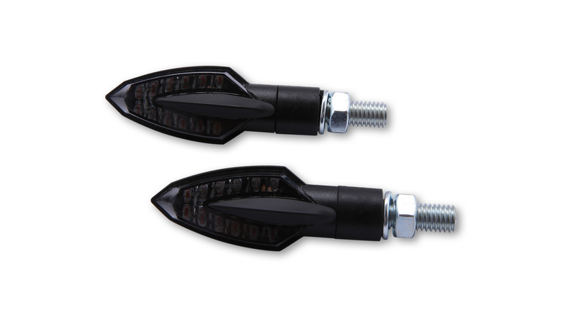 Intermitente LED HIGHSIDER smart Vinci - cristal ahumado - homologado E - Pareja