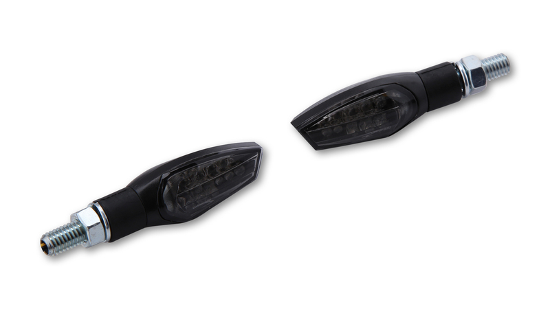 Intermitente LED HIGHSIDER smart Nova - cristal ahumado - homologado E - Pareja