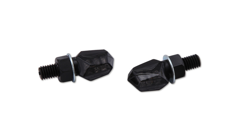 Intermitente LED HIGHSIDER smart Tiny - cristal ahumado - homologado E - Pareja