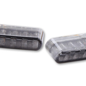 Intermitente LED HIGHSIDER smart Shorty - cristal ahumado - homologado E - Pareja