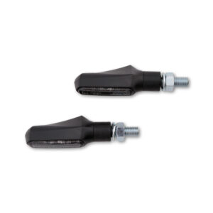 Intermitente LED HIGHSIDER smart Shorty Fin - cristal ahumado - homologado E - Pareja