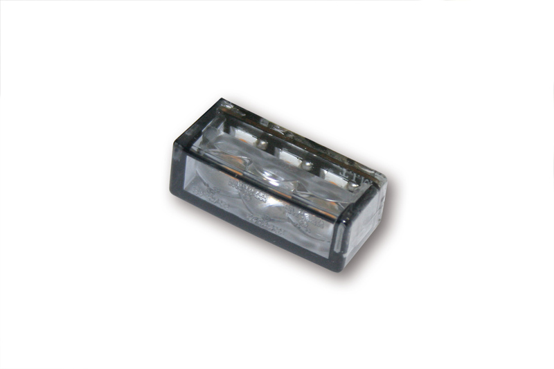 Intermitente LED HIGHSIDER smart Cube-H - cristal ahumado - homologado E - Pareja