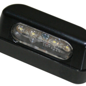 Luz de matrícula LED HIGHSIDER smart plástico ABS - negro - 1 pieza