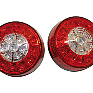 Piloto trasero/intermitente LED HIGHSIDER smart 3in1 para ATV - cristal rojo - homologado E - Pareja