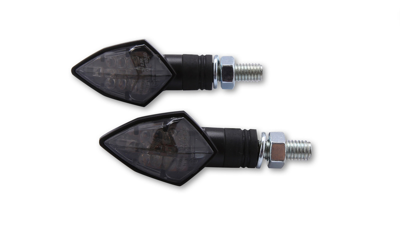 Intermitente LED HIGHSIDER smart Rock - cristal ahumado - homologado E - Pareja
