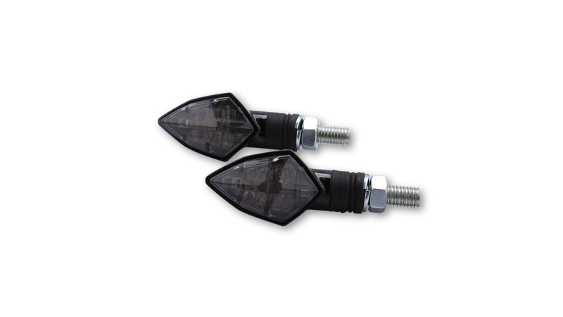 Intermitente LED HIGHSIDER smart Rock - cristal ahumado - homologado E - Pareja