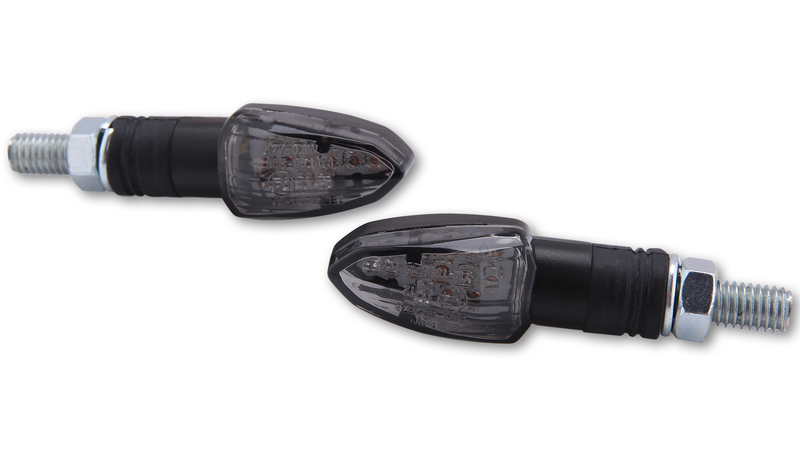 Intermitente LED HIGHSIDER smart Lizzard - cristal ahumado - homologado E - Pareja