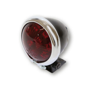 Piloto trasero LED HIGHSIDER smart Bates Style - cristal rojo - homologado E - 1 pieza