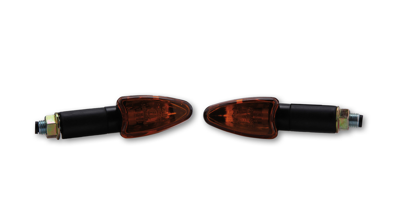 Intermitente HIGHSIDER smart Arrow Mini - cristal naranja - homologado E - Pareja