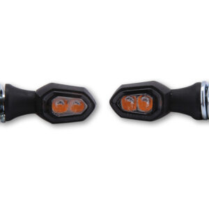 Intermitente LED HIGHSIDER smart Crumb - cristal ahumado - homologado E - Pareja