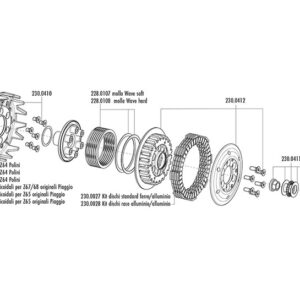 Embrague POLINI HT for Race - 23 dientes helicoidales