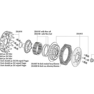Embrague POLINI HT for Race - 23 dientes helicoidales