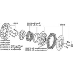 Embrague POLINI HT for Race - 22 dientes helicoidales