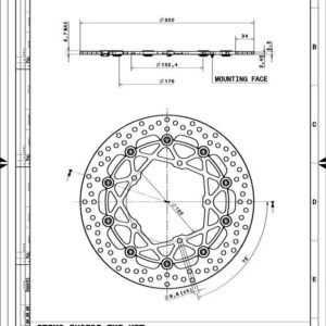 Juego de discos de freno BREMBO UPGRADE Supersport redondo flotante - pareja