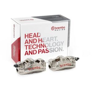 Juego de pinzas de freno delanteras radiales BREMBO UPGRADE GP4-MS 4 pistones Ø3mm