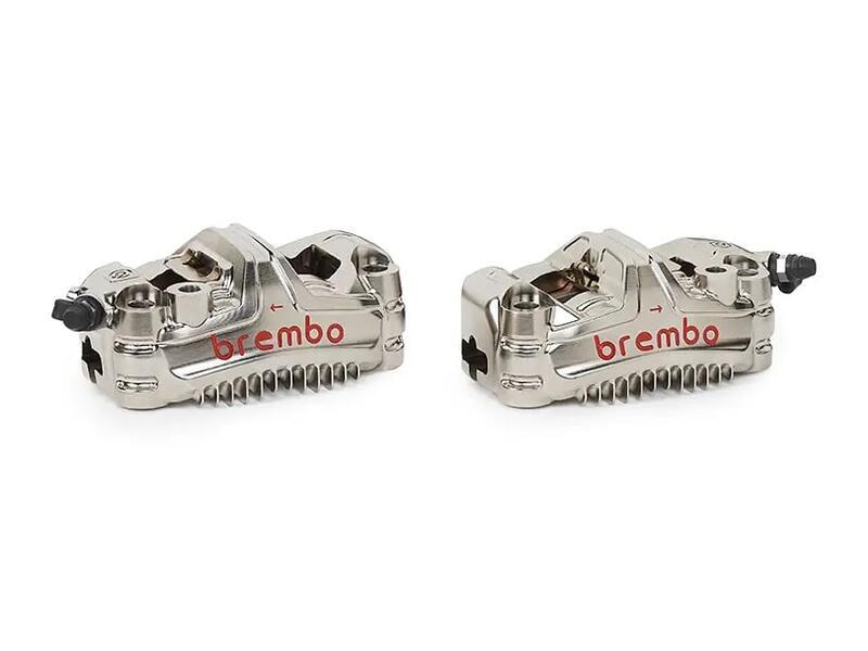 Juego de pinzas de freno delanteras axiales BREMBO UPGRADE GP4-MS 4 pistones Ø30mm