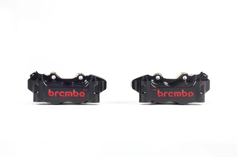 BREMBO UPGRADE GP4-RB Pinzas de freno de 4 pistones (par) delanteras, Ø 30/34 mm