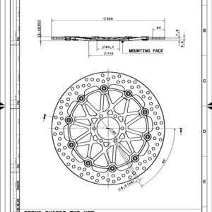 Juego de discos de freno BREMBO UPGRADE Supersport redondo flotante - pareja
