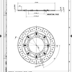 Discos de freno BREMBO UPGRADE T-DRIVE - 208A98520 - Pareja
