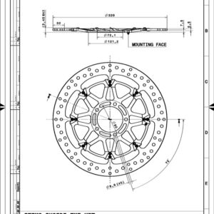 Discos de freno BREMBO UPGRADE T-DRIVE - 208A98536 - Pareja