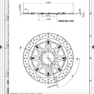Discos de freno BREMBO UPGRADE T-DRIVE - 208A98547 - Pareja