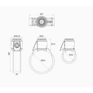 QUAD LOCK 360™ Abrazadera para manguera con jaula antivuelco