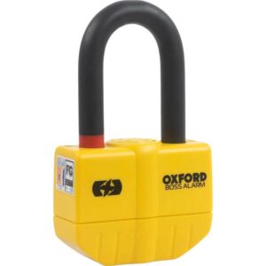 Candado con alarma OXFORD Boss Alarm 14mm x 12 mm + Cadena 1,2 m - Certificado Sold Secure Gold / FG SBSC