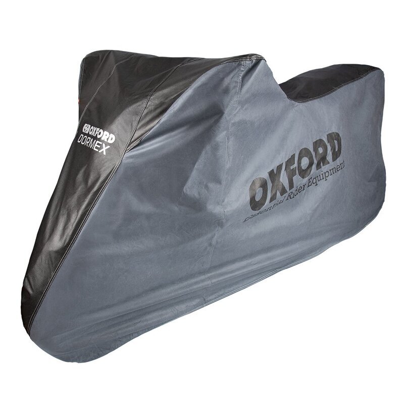 Funda de moto para interior OXFORD Dormex - Moto / Scooter - Negro / Plata - XL