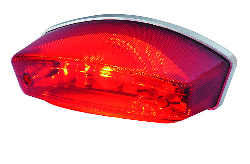 Piloto trasero HIGHSIDER smart MONSTER universal con luz de matrícula