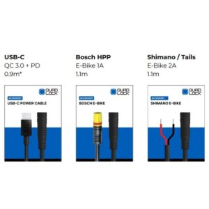 Cable de alimentación USB-C QUAD LOCK Cycle