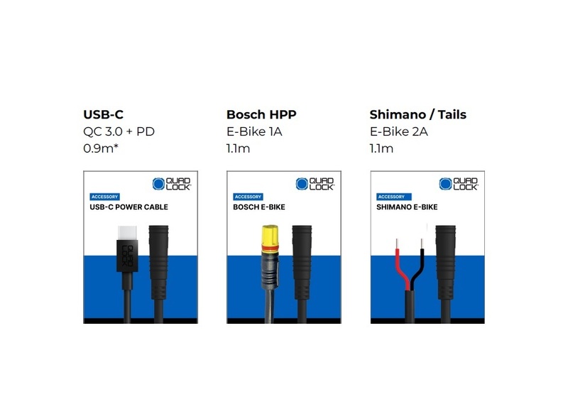 Cable de alimentación USB-C QUAD LOCK Cycle