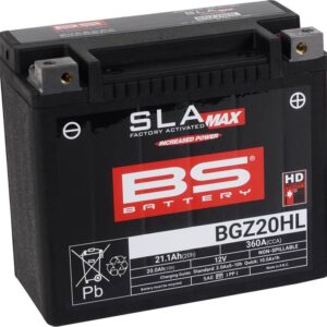 Batería BS BATTERY SLA Max sin mantenimiento activada en fábrica - BGZ20HL