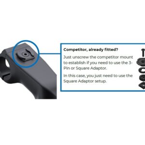 Adaptador smartphone de potencia QUAD LOCK para bicicletas
