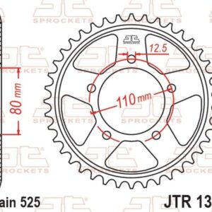 Corona JT SPROCKETS acero estándar - Paso 525