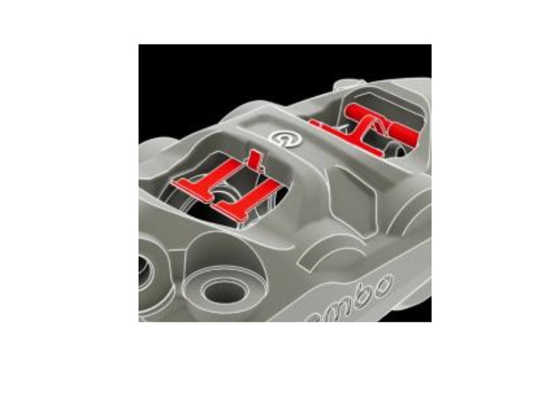 Pinza de freno BREMBO Hypure izquierda - oro
