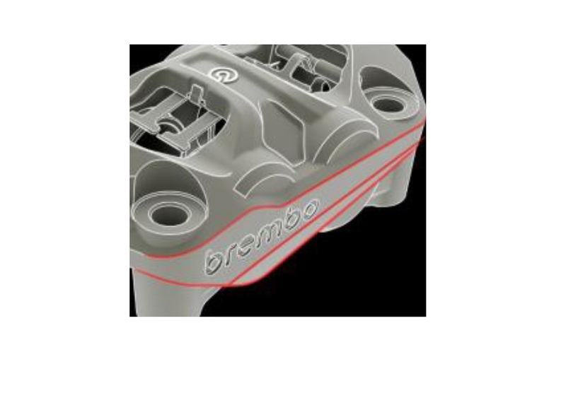 Pinza de freno BREMBO Hypure derecha - titanio