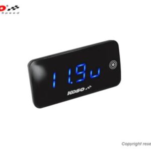 Voltímetro/termómetro KOSO Slim Line nueva generación - azul - BA068040
