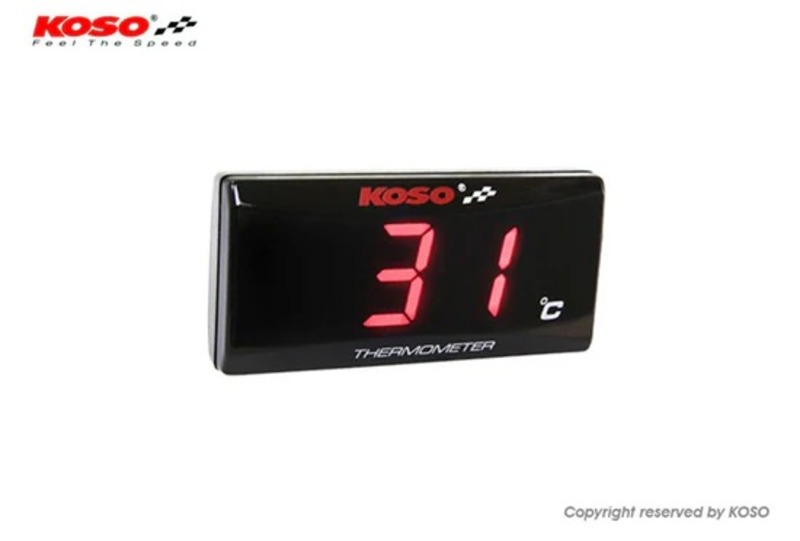 Termómetro KOSO Superslim - rojo - BA024R11