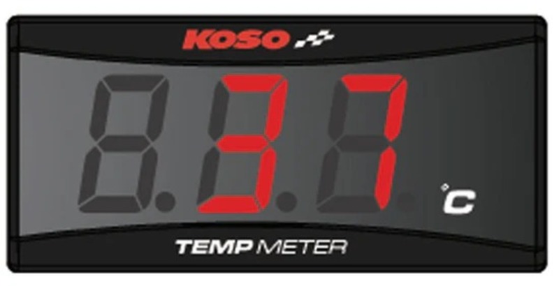 Termómetro KOSO Superslim - rojo - BA024R11