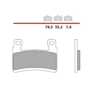 Pastillas de freno sinterizadas BREMBO UPGRADE Z04 - 107A48617