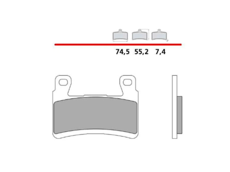 Pastillas de freno sinterizadas BREMBO UPGRADE Z04 - 107A48617